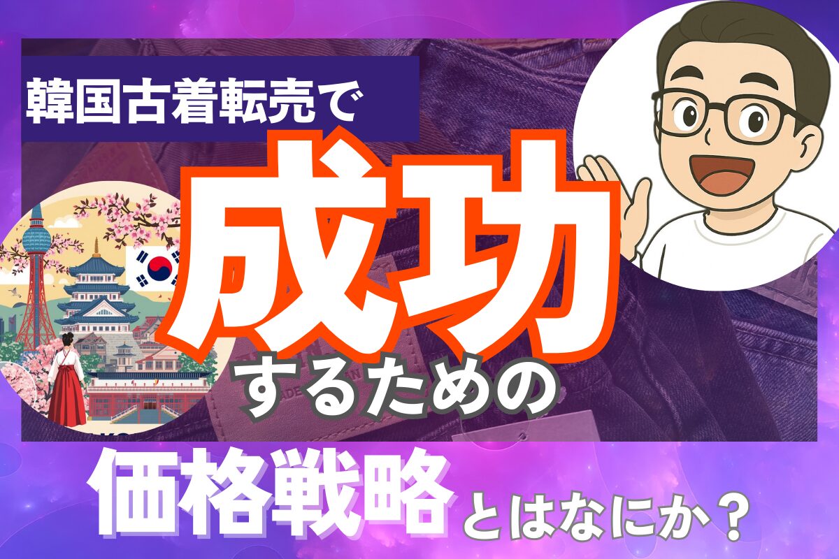 韓国古着転売で成功するための価格戦略